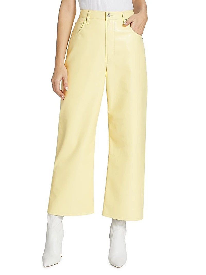 Leather Gaucho Pants