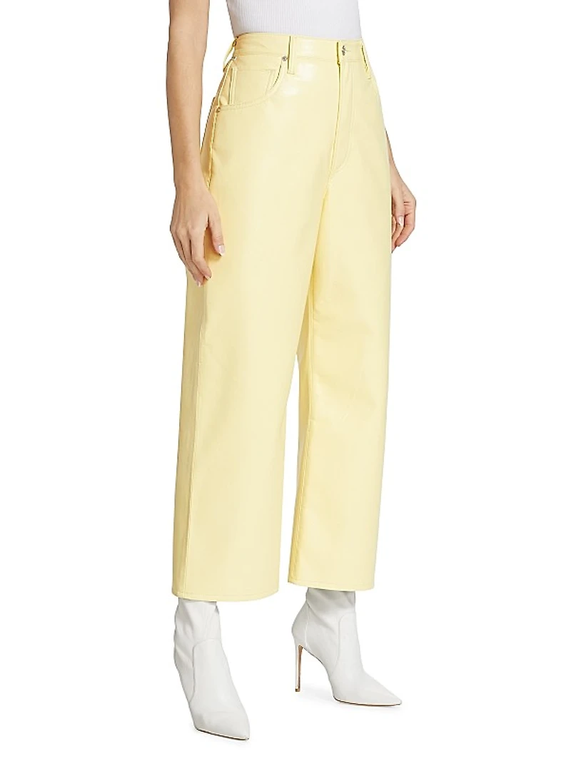 Leather Gaucho Pants