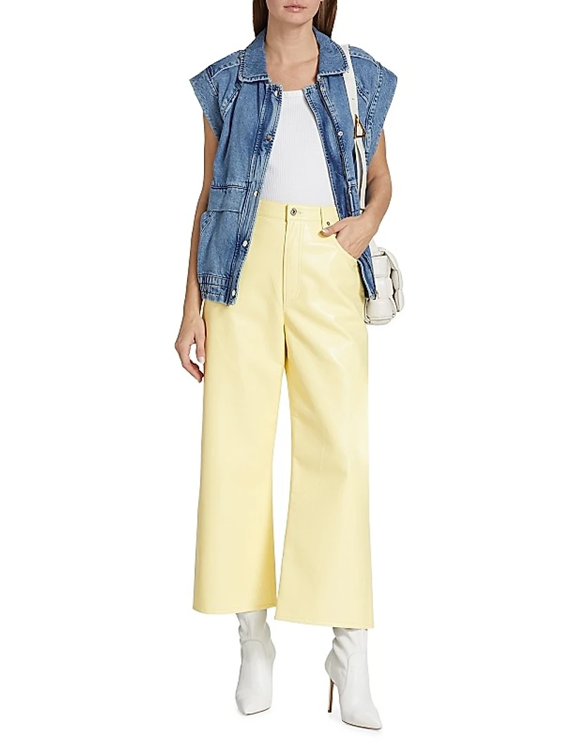 Leather Gaucho Pants