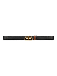 BB Reversible Belt In Grained Calfskin
