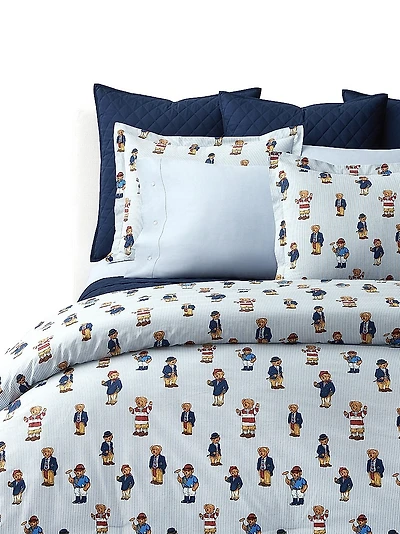 Teddy Bear Stripe 3-Piece Comforter Set