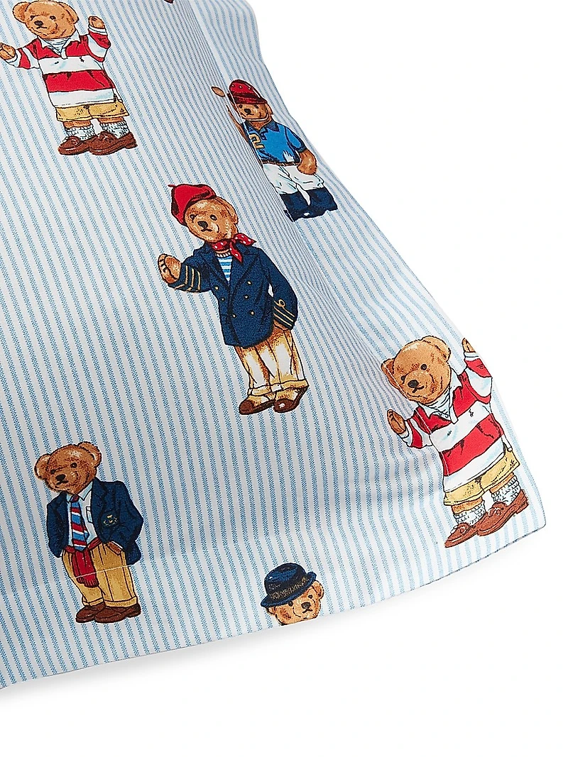 Teddy Bear Stripe 3-Piece Comforter Set