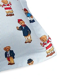 Teddy Bear Stripe 3-Piece Duvet Cover Set