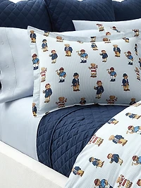Teddy Bear Stripe 4-Piece Sheeting Set