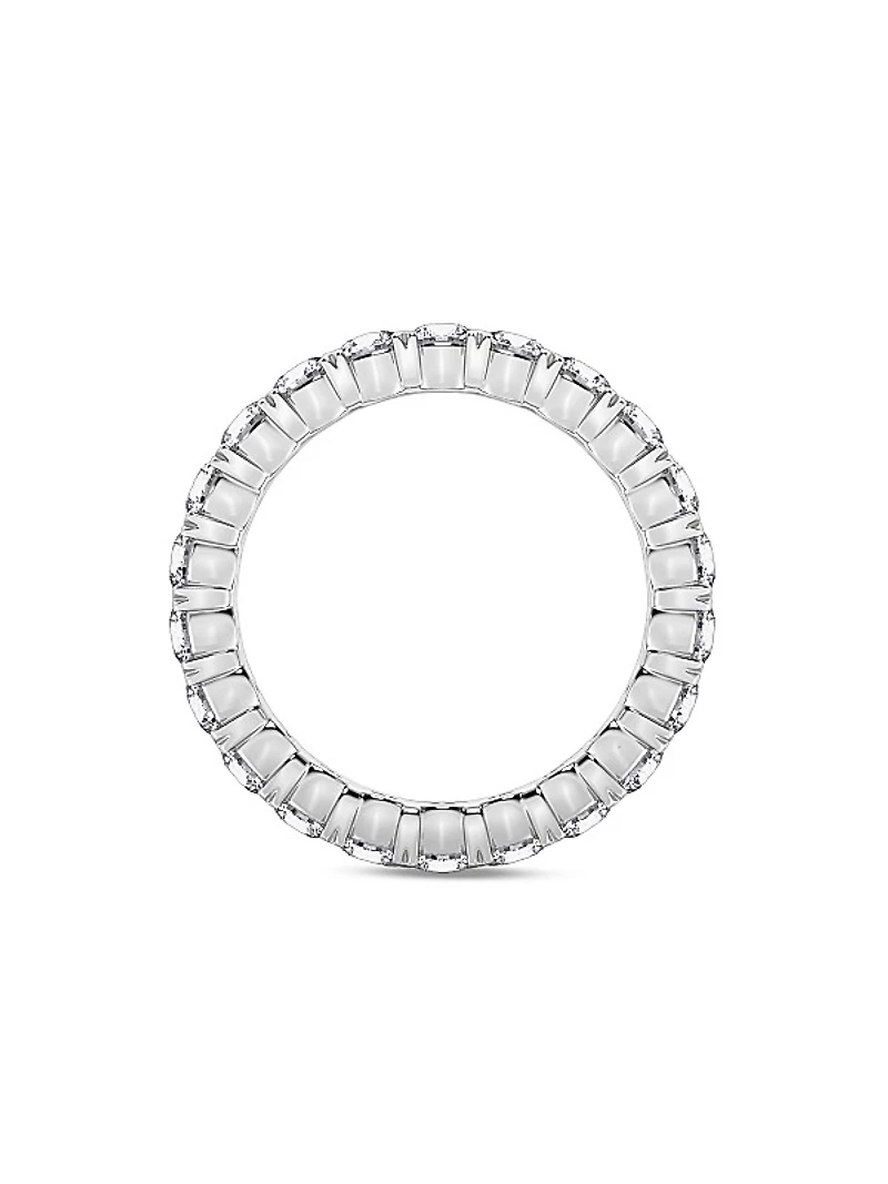 14K White Gold & 2 TCW Round Natural Diamond Eternity Band