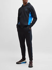 Stretch-Cotton Tracksuit Bottoms with Embossed Artwork