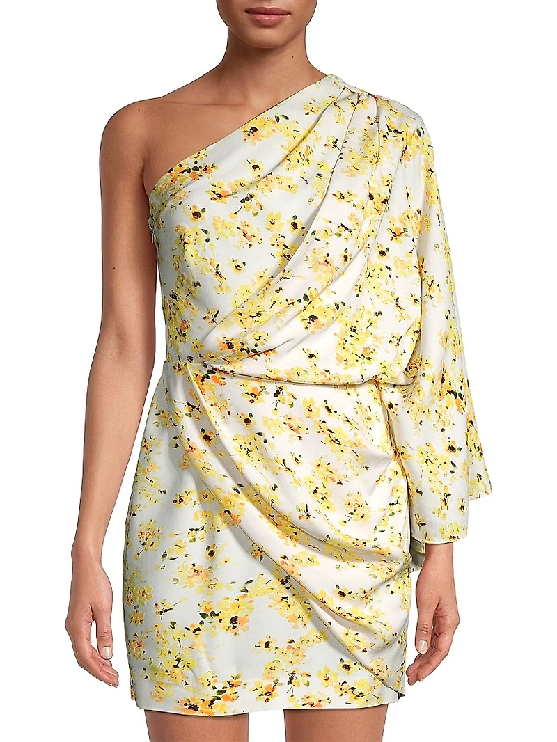 Bailey Floral One-Shoulder Minidress