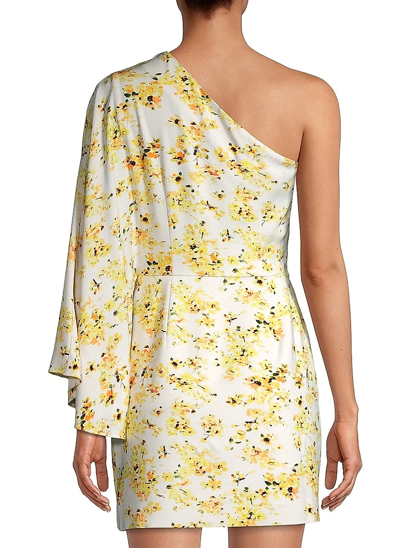 Bailey Floral One-Shoulder Minidress