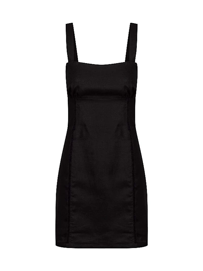 Flick Linen Minidress