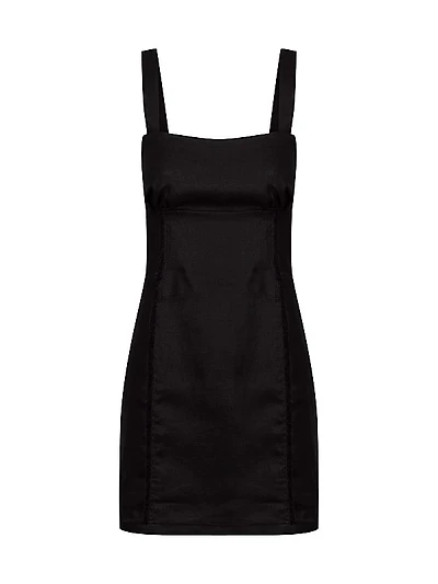 Flick Linen Minidress