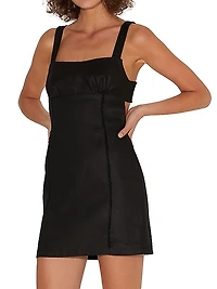 Flick Linen Minidress