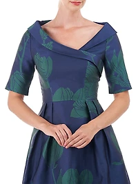 Coco Floral Jacquard Gown