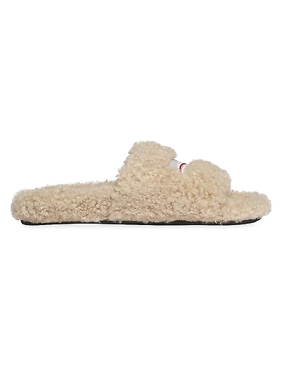 Furry Slide Sandals