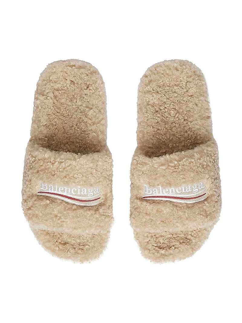 Fluffy Slide Sandals