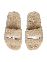 Fluffy Slide Sandals