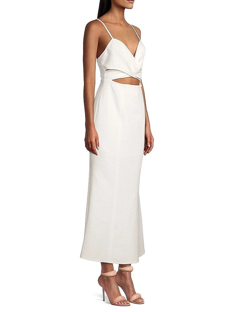 Frankie Sweetheart Cut Out Midi-Dress