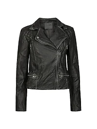 Cargo Leather Biker Jacket