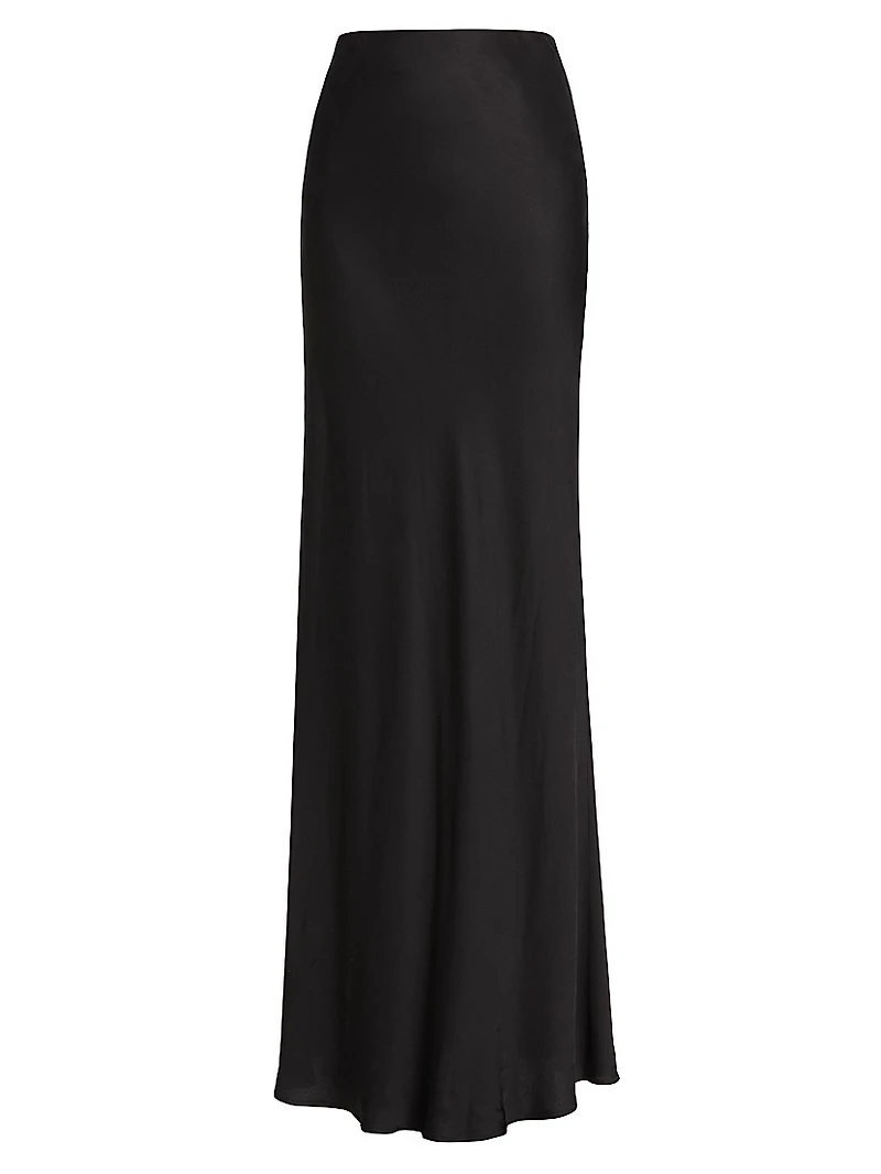 Zeta Satin Maxi Skirt