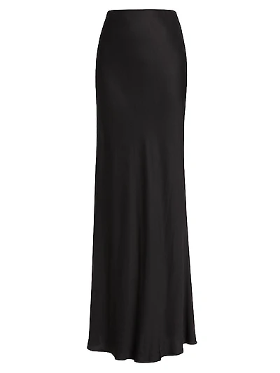 Zeta Satin Maxi Skirt