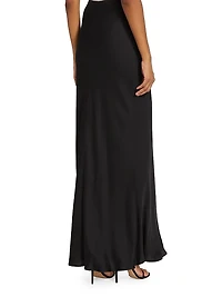 Zeta Satin Maxi Skirt