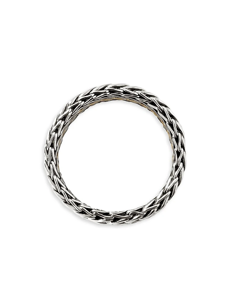 Classic Chain Sterling Silver & 18K Yellow Gold Ring