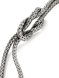 Love Knot Sterling Silver Double-Chain Bracelet