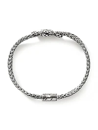 Love Knot Sterling Silver Double-Chain Bracelet