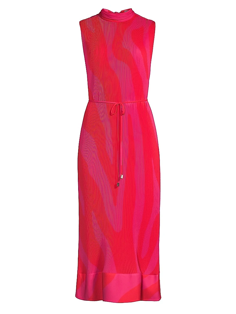 Melina Pleated Midi-Dress