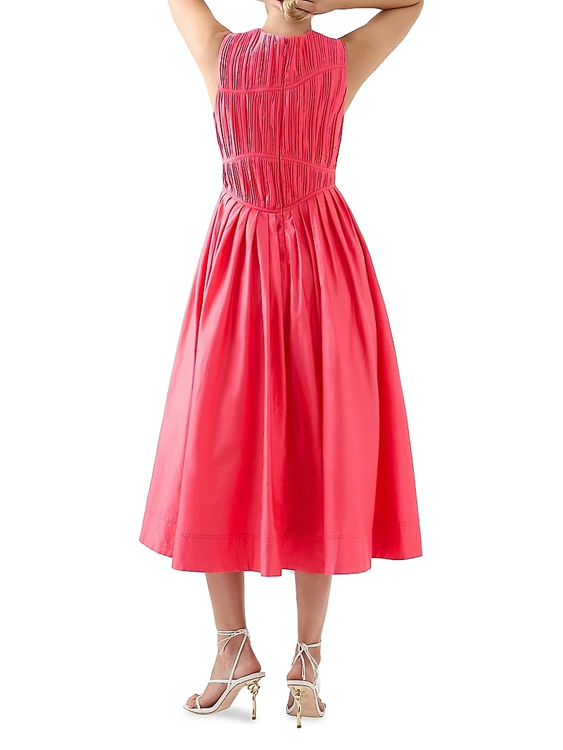 Sculptra Nya Gathered Midi Dress