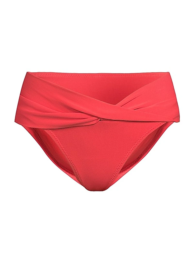 Ava Mid-Rise Twist Bikini Bottom