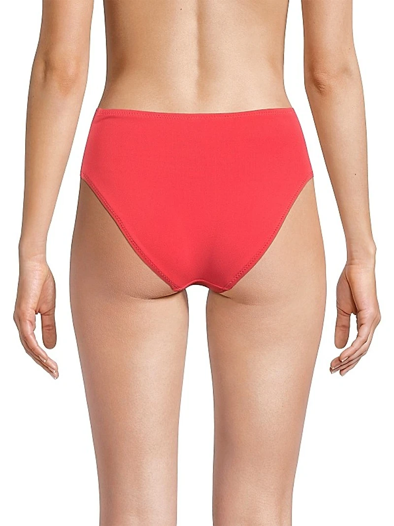 Ava Mid-Rise Twist Bikini Bottom