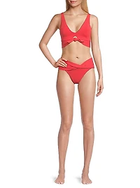 Ava Mid-Rise Twist Bikini Bottom