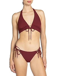 Aubrey Halter Neck Bikini Top