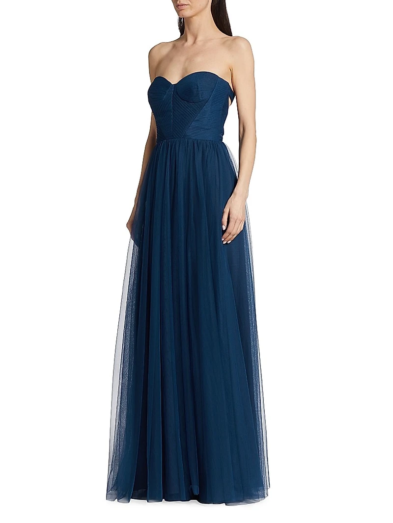Gelasia Tulle Sleeveless Gown