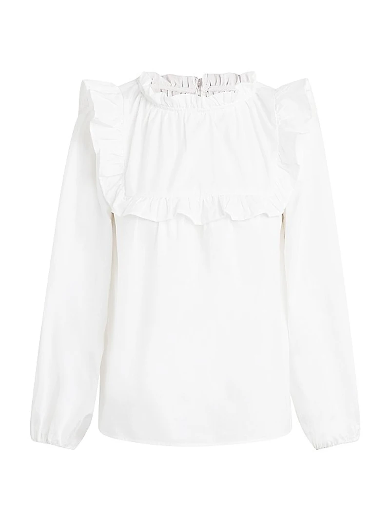 Poppy Ruffled Cotton Top