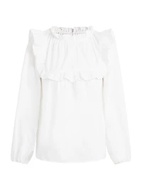 Poppy Ruffled Cotton Top