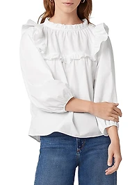 Poppy Ruffled Cotton Top