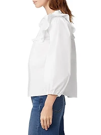 Poppy Ruffled Cotton Top