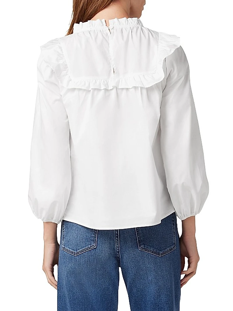 Poppy Ruffled Cotton Top