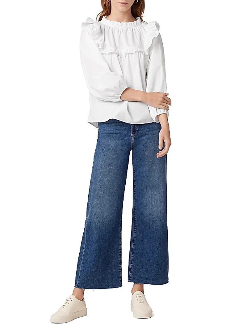 Poppy Ruffled Cotton Top