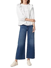 Poppy Ruffled Cotton Top