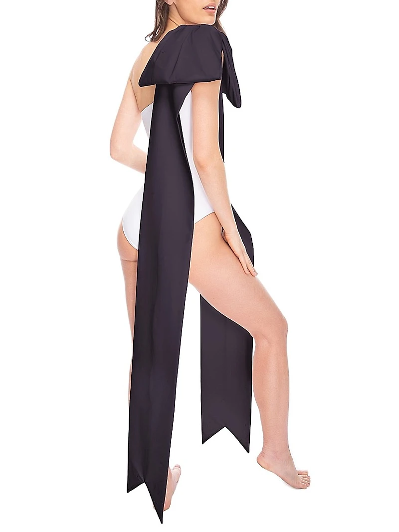 Milly White With Bow Swimsuit