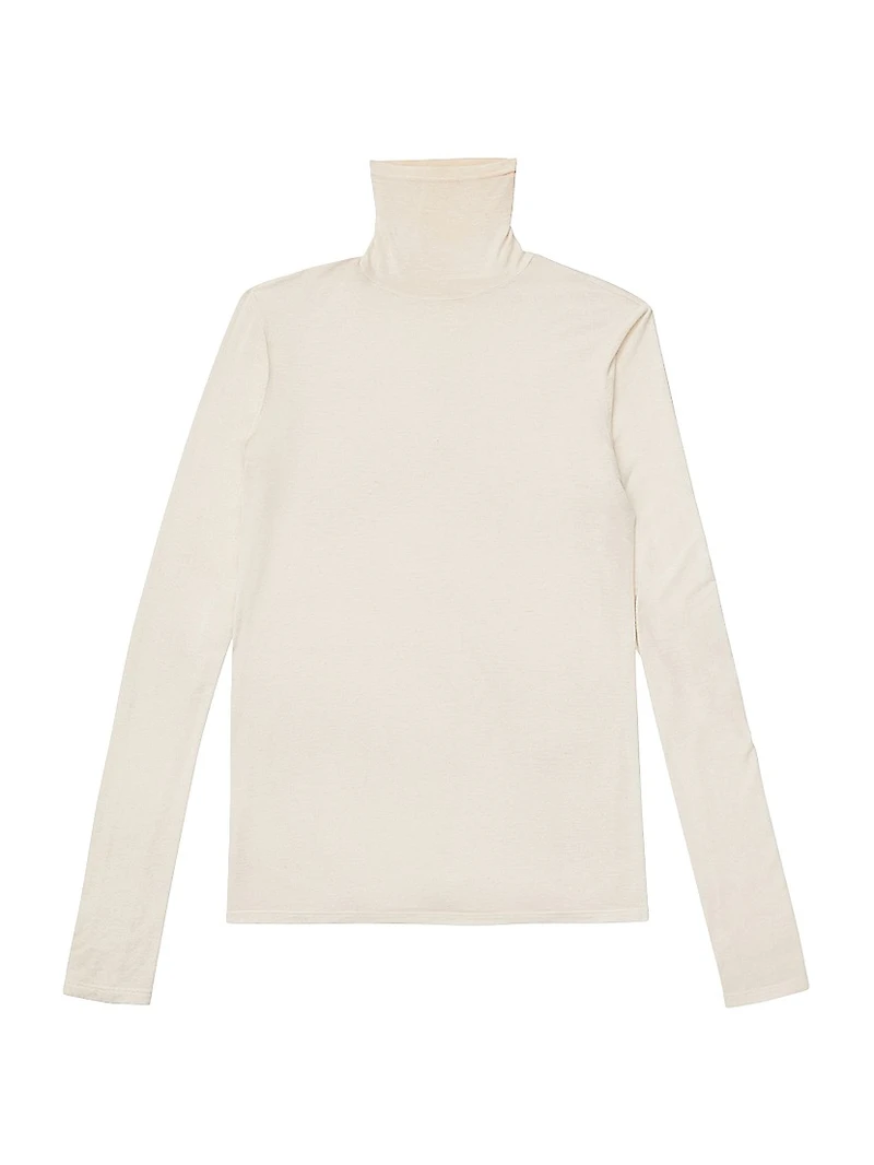 Washable Cashmere Turtleneck Sweater