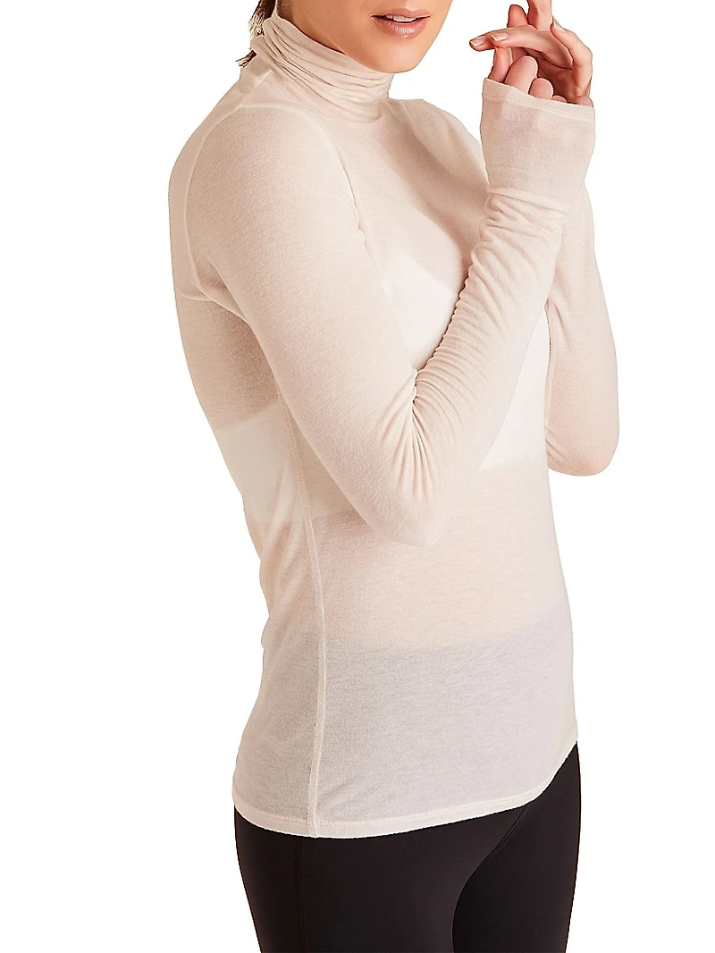 Washable Cashmere Turtleneck Sweater