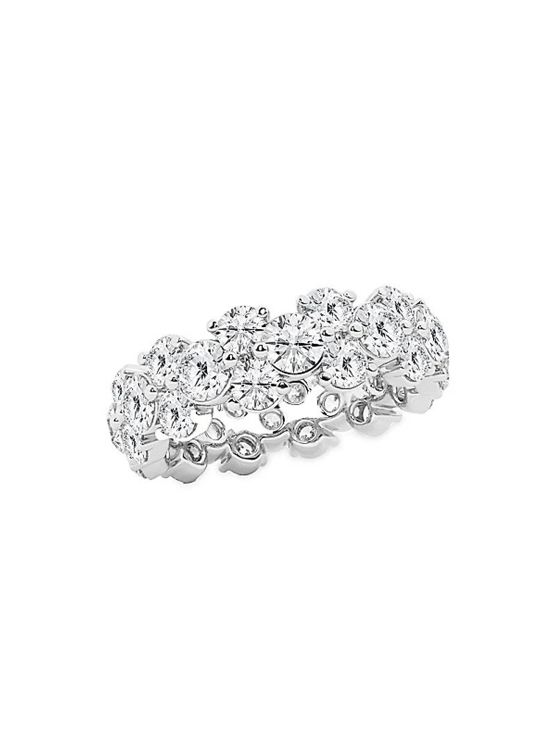 Platinum & 4 TCW Natural Diamond Eternity Band