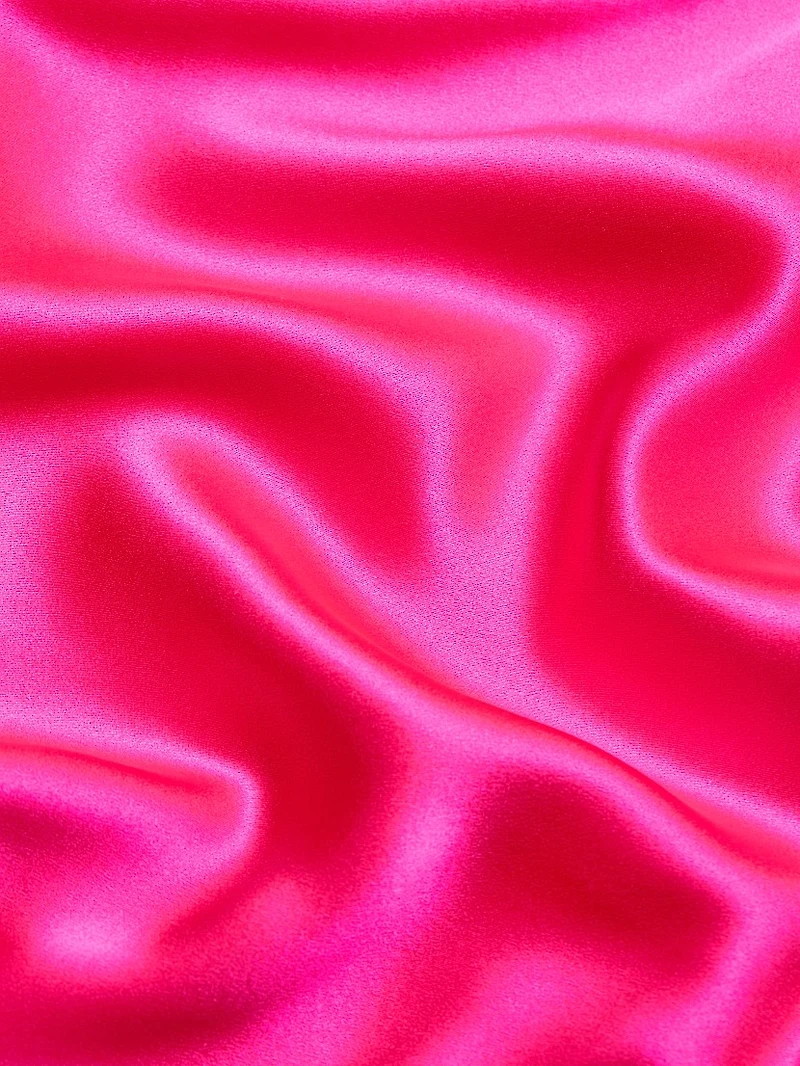 Silk One-Shoulder Midi-Dress