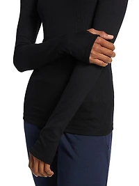 Louise Ribbed Long-Sleeve Top