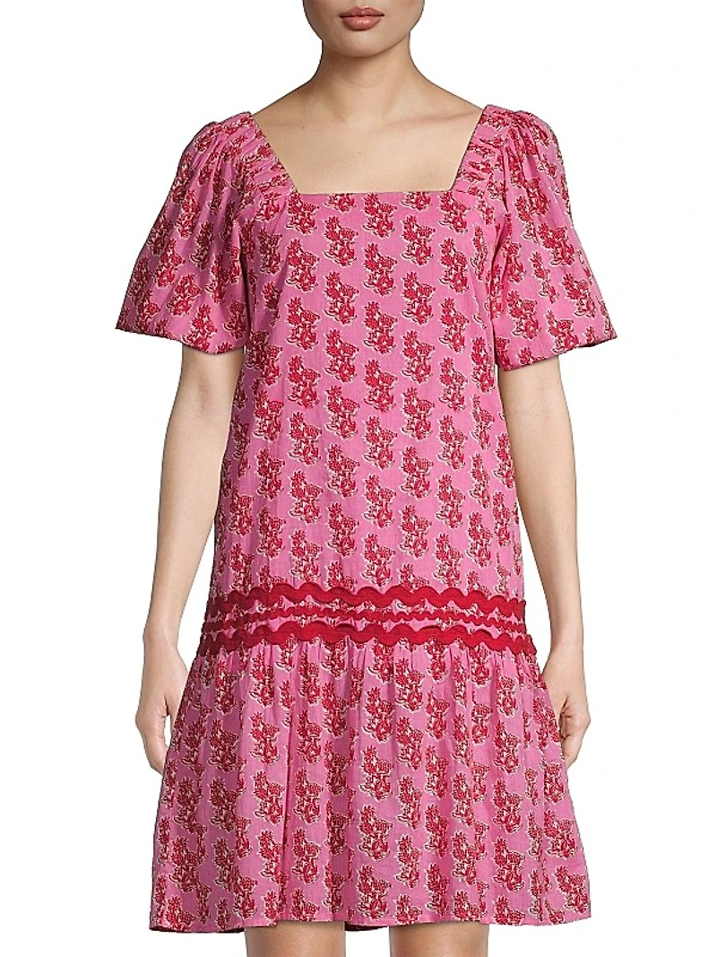 Hamilton Sqaure-Neck Minidress