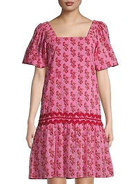 Hamilton Sqaure-Neck Minidress