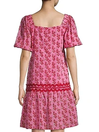 Hamilton Sqaure-Neck Minidress